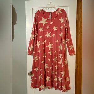 Magnolia Pearl Red with White Star Dylan T Dress